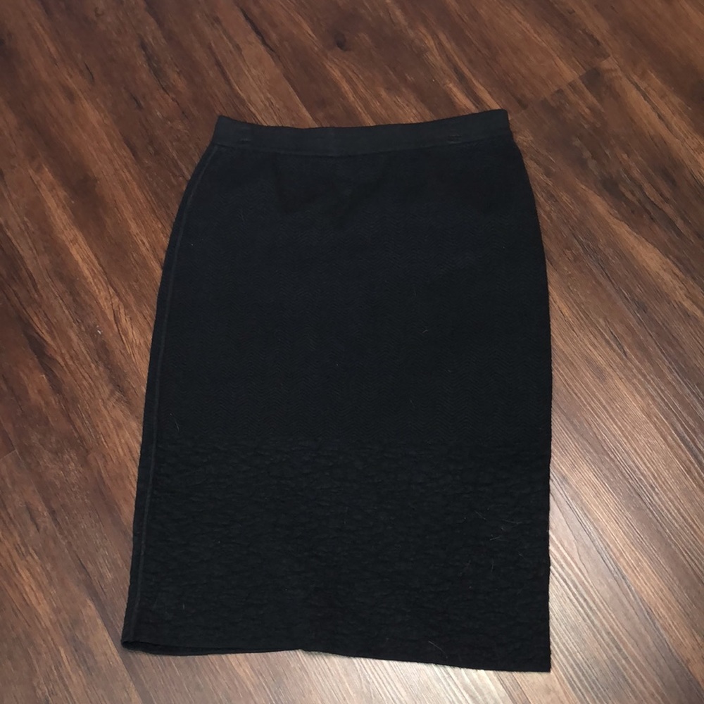 NWOT Grace elements black stretch pencil skirt L